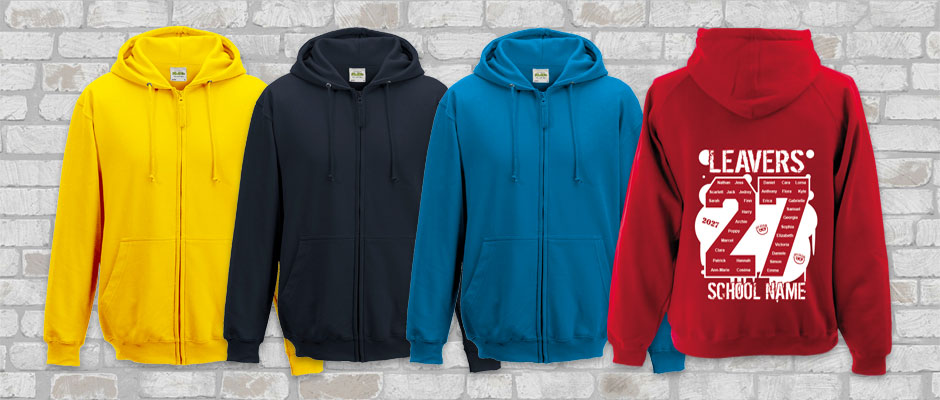 School Leavers' Zip Hoodies