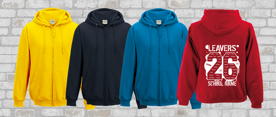 School Leavers' Zip Hoodies