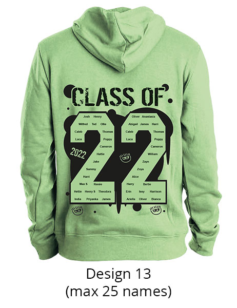 Leavers Hoodies, Zip Up Hoodies and Sweatshirts 2022 | Hardy's Hoodies