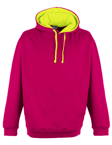 Superbright Hoodie - Hot Pink/Electric Yellow