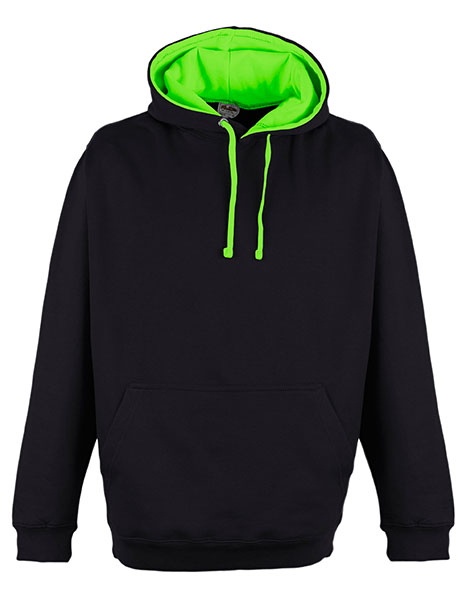 Superbright Hoodie - Jet Black/Electric Green