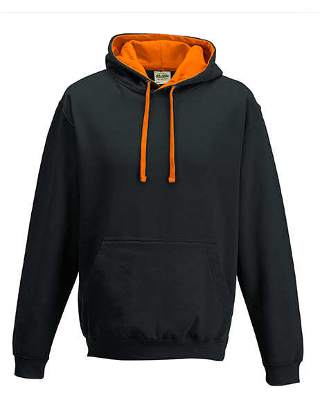  Varsity Hoodie - Jet Black/Orange Crush