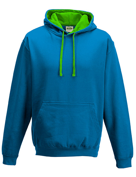 Varsity Hoodie - Sapphire Blue/Lime Green