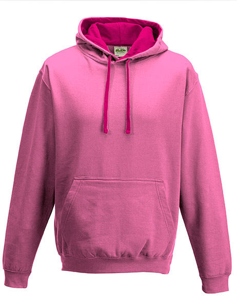 Varsity Hoodie - Candyfloss Pink/Hot Pink