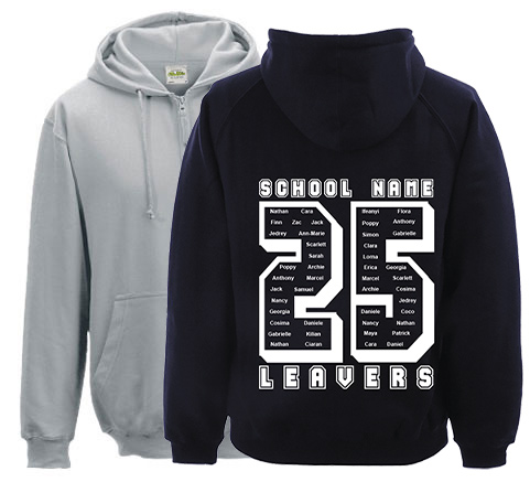 School Leavers Zip Hoodies